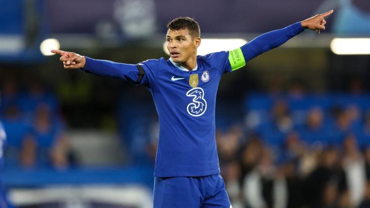 Thiago Silva playing for Chelsea